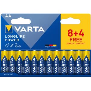VARTA Longlife Power AA alk&aacute;li ceruzaelem 8+4 db (LR6, 1,5 V)