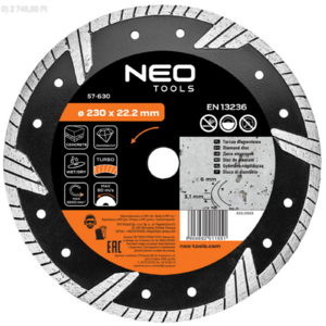 NEO gy&eacute;m&aacute;ntv&aacute;g&oacute; t&aacute;rcsa 230mm turbo 57-630
